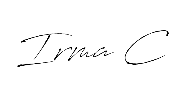 See photos of Irma C official signature by Spectra . Check more albums & portfolios. Read reviews & check more about Antro_Vectra font. Irma C signature style 6 images and pictures png