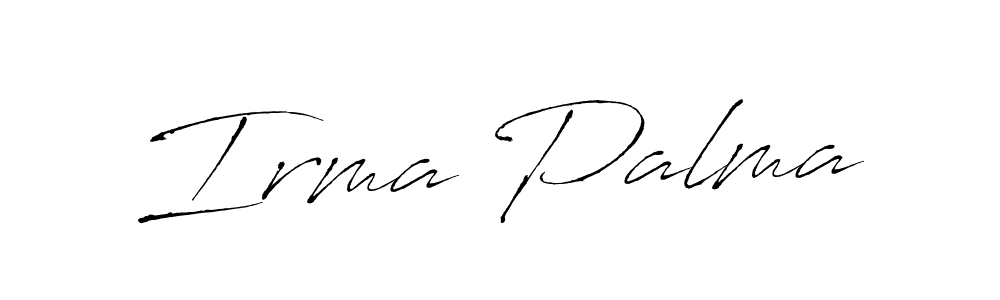 How to make Irma Palma name signature. Use Antro_Vectra style for creating short signs online. This is the latest handwritten sign. Irma Palma signature style 6 images and pictures png