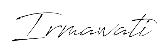 Discover the perfect balance of readability and style for Irmawati with Antro_Vectra font. Create your dream signature today. Irmawati signature style 6 images and pictures png