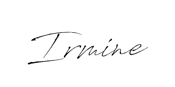 Design your own signature with our free online signature maker. With this signature software, you can create a handwritten (Antro_Vectra) signature for name Irmine. Irmine signature style 6 images and pictures png