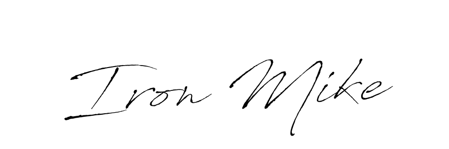 How to make Iron Mike signature? Antro_Vectra is a professional autograph style. Create handwritten signature for Iron Mike name. Iron Mike signature style 6 images and pictures png