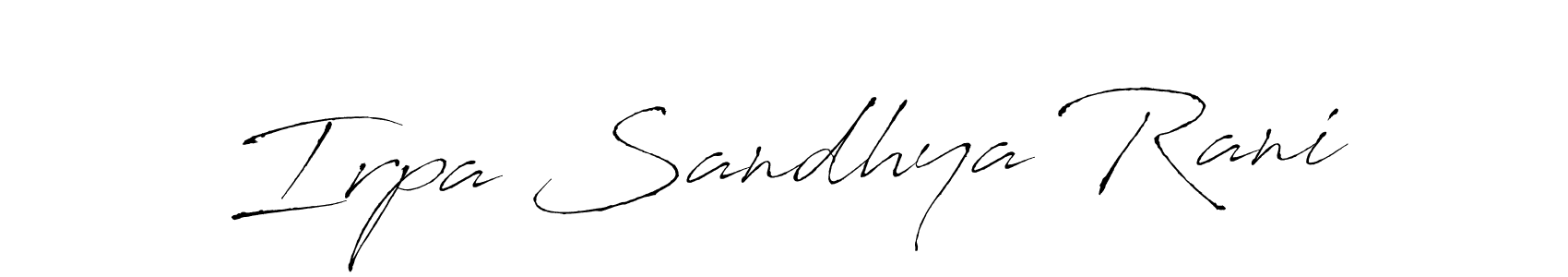Also You can easily find your signature by using the search form. We will create Irpa Sandhya Rani name handwritten signature images for you free of cost using Antro_Vectra sign style. Irpa Sandhya Rani signature style 6 images and pictures png