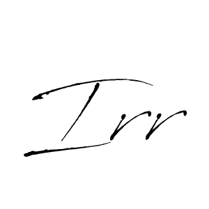 How to make Irr signature? Antro_Vectra is a professional autograph style. Create handwritten signature for Irr name. Irr signature style 6 images and pictures png