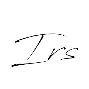 Make a beautiful signature design for name Irs. With this signature (Antro_Vectra) style, you can create a handwritten signature for free. Irs signature style 6 images and pictures png