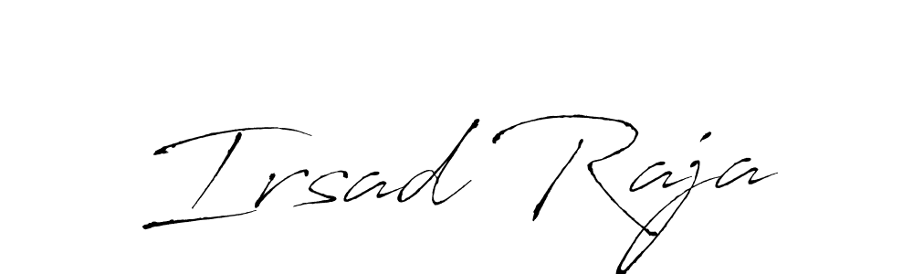 You should practise on your own different ways (Antro_Vectra) to write your name (Irsad Raja) in signature. don't let someone else do it for you. Irsad Raja signature style 6 images and pictures png