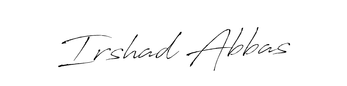 Create a beautiful signature design for name Irshad Abbas. With this signature (Antro_Vectra) fonts, you can make a handwritten signature for free. Irshad Abbas signature style 6 images and pictures png