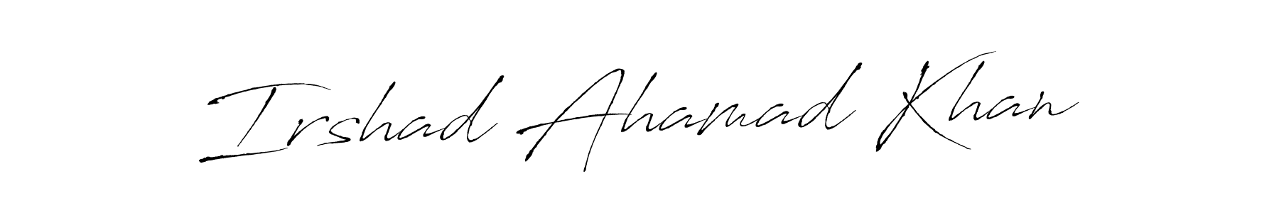 The best way (Antro_Vectra) to make a short signature is to pick only two or three words in your name. The name Irshad Ahamad Khan include a total of six letters. For converting this name. Irshad Ahamad Khan signature style 6 images and pictures png