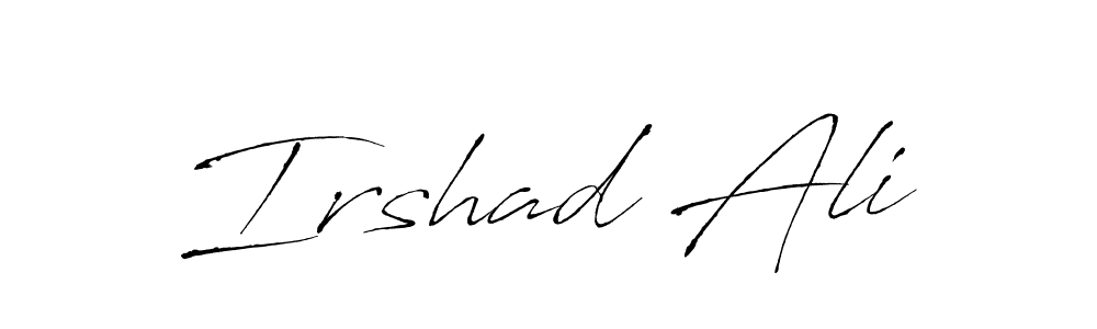 This is the best signature style for the Irshad Ali name. Also you like these signature font (Antro_Vectra). Mix name signature. Irshad Ali signature style 6 images and pictures png
