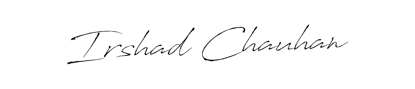 How to make Irshad Chauhan signature? Antro_Vectra is a professional autograph style. Create handwritten signature for Irshad Chauhan name. Irshad Chauhan signature style 6 images and pictures png