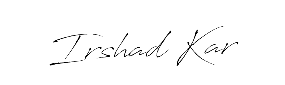 Design your own signature with our free online signature maker. With this signature software, you can create a handwritten (Antro_Vectra) signature for name Irshad Kar. Irshad Kar signature style 6 images and pictures png