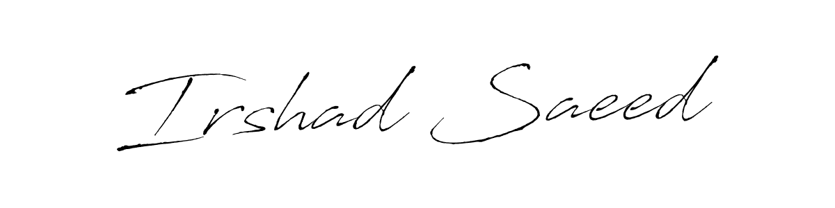 This is the best signature style for the Irshad Saeed name. Also you like these signature font (Antro_Vectra). Mix name signature. Irshad Saeed signature style 6 images and pictures png