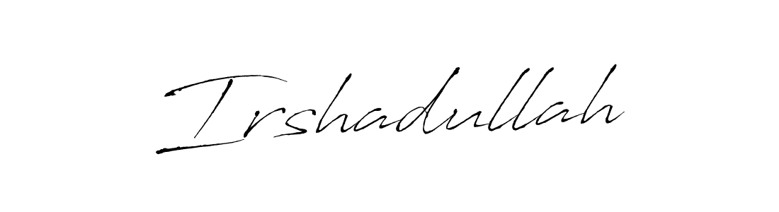 You should practise on your own different ways (Antro_Vectra) to write your name (Irshadullah) in signature. don't let someone else do it for you. Irshadullah signature style 6 images and pictures png