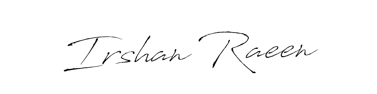 The best way (Antro_Vectra) to make a short signature is to pick only two or three words in your name. The name Irshan Raeen include a total of six letters. For converting this name. Irshan Raeen signature style 6 images and pictures png