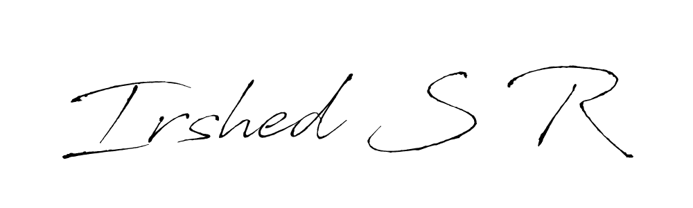 See photos of Irshed S R official signature by Spectra . Check more albums & portfolios. Read reviews & check more about Antro_Vectra font. Irshed S R signature style 6 images and pictures png