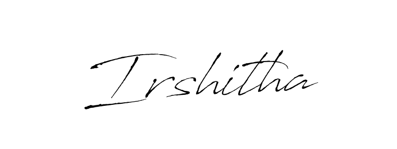 if you are searching for the best signature style for your name Irshitha. so please give up your signature search. here we have designed multiple signature styles  using Antro_Vectra. Irshitha signature style 6 images and pictures png