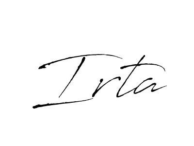 How to Draw Irta signature style? Antro_Vectra is a latest design signature styles for name Irta. Irta signature style 6 images and pictures png