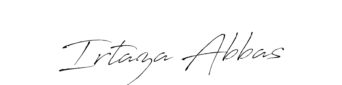 Also we have Irtaza Abbas name is the best signature style. Create professional handwritten signature collection using Antro_Vectra autograph style. Irtaza Abbas signature style 6 images and pictures png