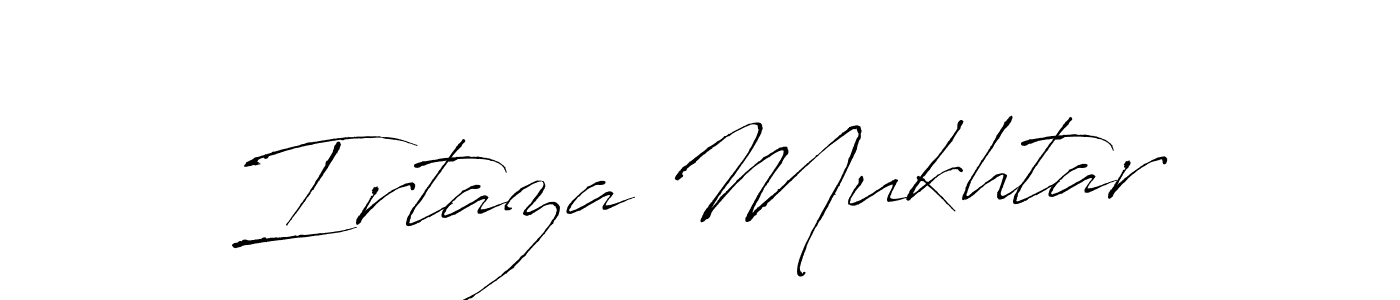 Irtaza Mukhtar stylish signature style. Best Handwritten Sign (Antro_Vectra) for my name. Handwritten Signature Collection Ideas for my name Irtaza Mukhtar. Irtaza Mukhtar signature style 6 images and pictures png