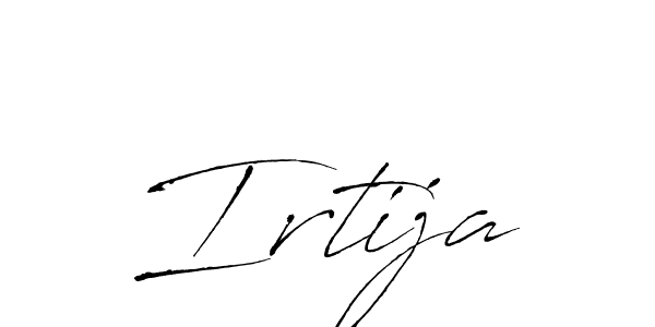 Make a beautiful signature design for name Irtija. With this signature (Antro_Vectra) style, you can create a handwritten signature for free. Irtija signature style 6 images and pictures png