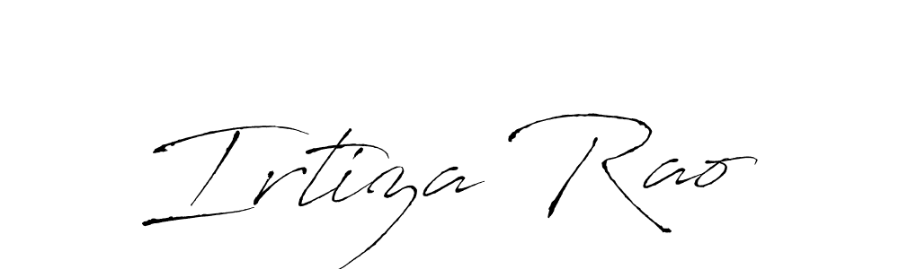 Create a beautiful signature design for name Irtiza Rao. With this signature (Antro_Vectra) fonts, you can make a handwritten signature for free. Irtiza Rao signature style 6 images and pictures png