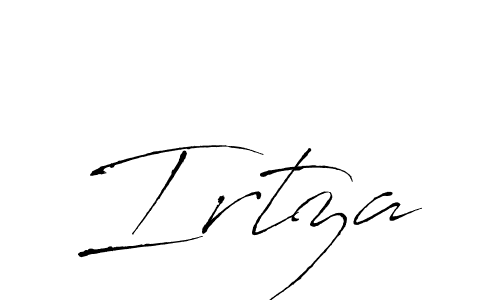 The best way (Antro_Vectra) to make a short signature is to pick only two or three words in your name. The name Irtza include a total of six letters. For converting this name. Irtza signature style 6 images and pictures png