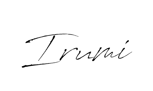 Similarly Antro_Vectra is the best handwritten signature design. Signature creator online .You can use it as an online autograph creator for name Irumi. Irumi signature style 6 images and pictures png