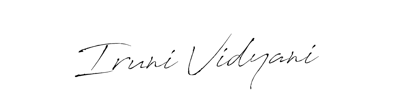 You can use this online signature creator to create a handwritten signature for the name Iruni Vidyani. This is the best online autograph maker. Iruni Vidyani signature style 6 images and pictures png