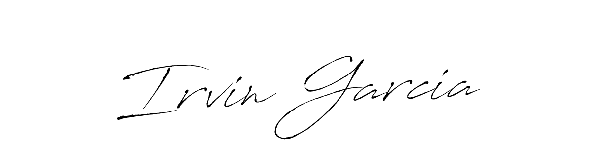 Design your own signature with our free online signature maker. With this signature software, you can create a handwritten (Antro_Vectra) signature for name Irvin Garcia. Irvin Garcia signature style 6 images and pictures png