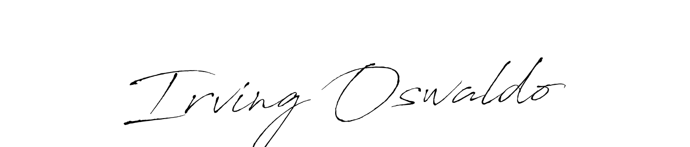 How to make Irving Oswaldo signature? Antro_Vectra is a professional autograph style. Create handwritten signature for Irving Oswaldo name. Irving Oswaldo signature style 6 images and pictures png