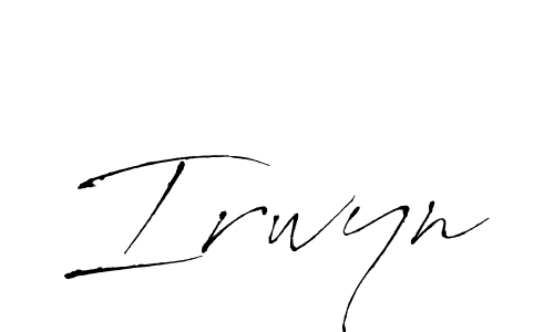 Also we have Irwyn name is the best signature style. Create professional handwritten signature collection using Antro_Vectra autograph style. Irwyn signature style 6 images and pictures png