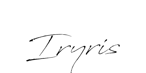 Create a beautiful signature design for name Iryris. With this signature (Antro_Vectra) fonts, you can make a handwritten signature for free. Iryris signature style 6 images and pictures png