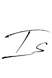 Use a signature maker to create a handwritten signature online. With this signature software, you can design (Antro_Vectra) your own signature for name Is. Is signature style 6 images and pictures png