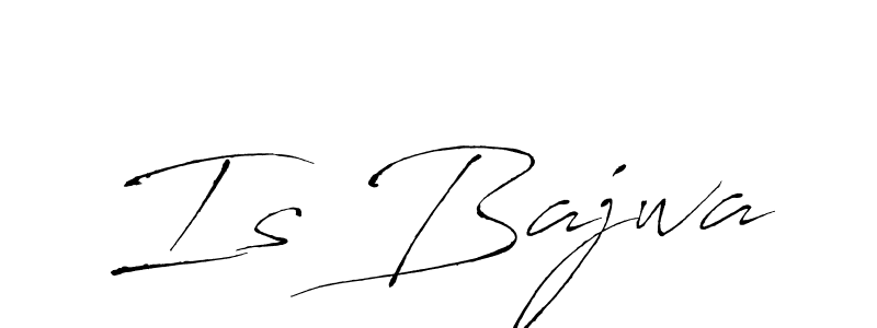 Make a beautiful signature design for name Is Bajwa. With this signature (Antro_Vectra) style, you can create a handwritten signature for free. Is Bajwa signature style 6 images and pictures png