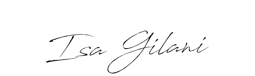 Also we have Isa Gilani name is the best signature style. Create professional handwritten signature collection using Antro_Vectra autograph style. Isa Gilani signature style 6 images and pictures png