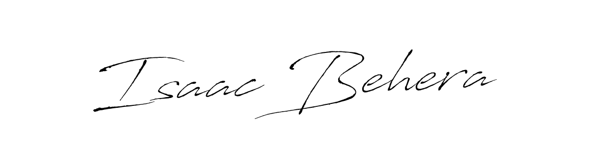 Make a beautiful signature design for name Isaac Behera. With this signature (Antro_Vectra) style, you can create a handwritten signature for free. Isaac Behera signature style 6 images and pictures png