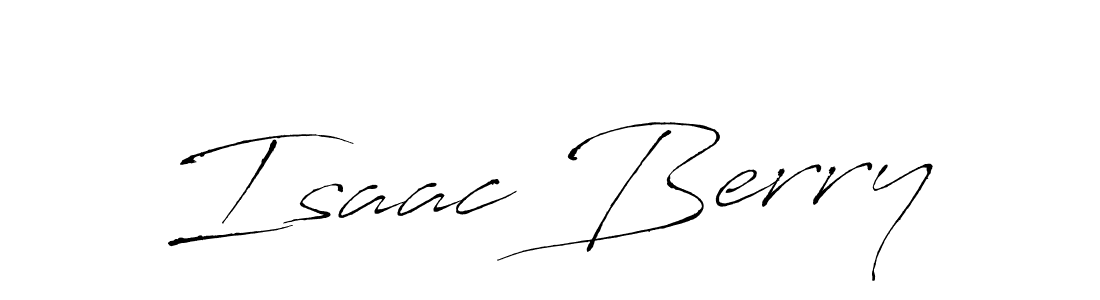 Isaac Berry stylish signature style. Best Handwritten Sign (Antro_Vectra) for my name. Handwritten Signature Collection Ideas for my name Isaac Berry. Isaac Berry signature style 6 images and pictures png