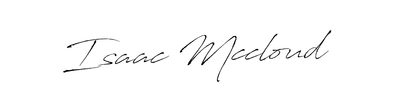 Isaac Mccloud stylish signature style. Best Handwritten Sign (Antro_Vectra) for my name. Handwritten Signature Collection Ideas for my name Isaac Mccloud. Isaac Mccloud signature style 6 images and pictures png