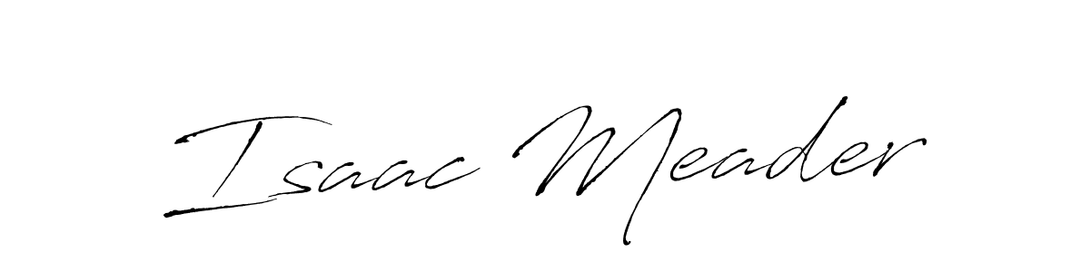 The best way (Antro_Vectra) to make a short signature is to pick only two or three words in your name. The name Isaac Meader include a total of six letters. For converting this name. Isaac Meader signature style 6 images and pictures png