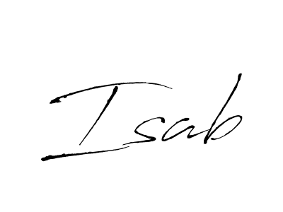 Design your own signature with our free online signature maker. With this signature software, you can create a handwritten (Antro_Vectra) signature for name Isab. Isab signature style 6 images and pictures png