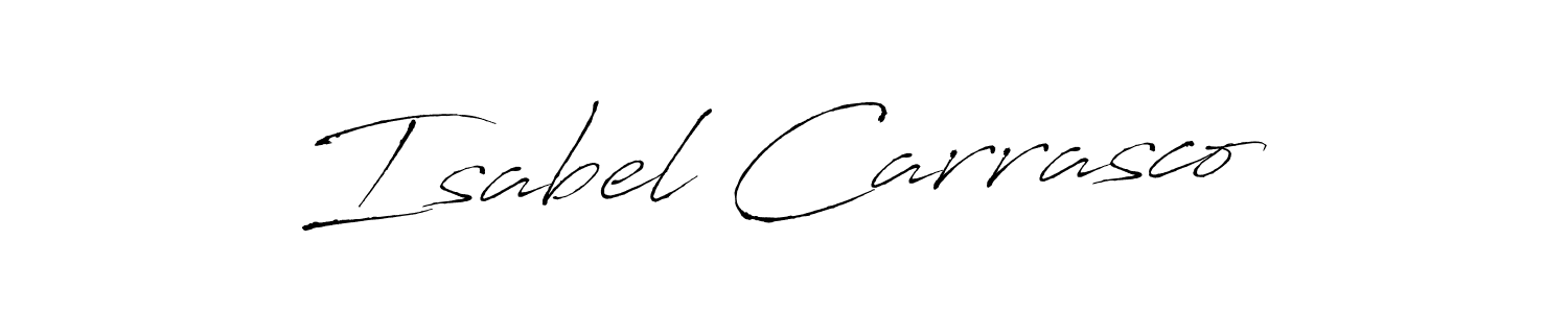 Design your own signature with our free online signature maker. With this signature software, you can create a handwritten (Antro_Vectra) signature for name Isabel Carrasco. Isabel Carrasco signature style 6 images and pictures png