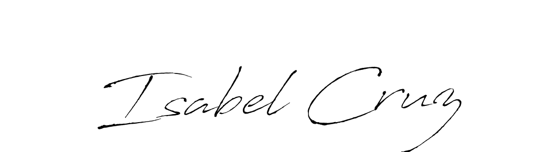 You should practise on your own different ways (Antro_Vectra) to write your name (Isabel Cruz) in signature. don't let someone else do it for you. Isabel Cruz signature style 6 images and pictures png