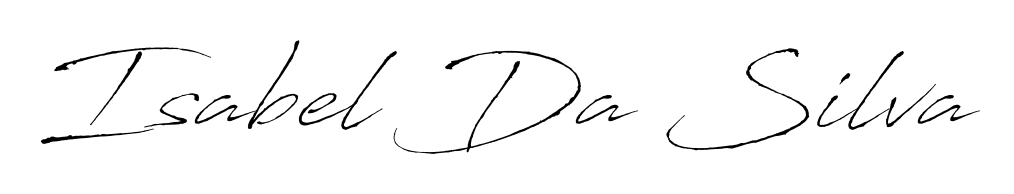 Discover how Isabel Da Silva looks in an executive cursive font (Antro_Vectra). Perfect for legal documents, invoices, and certificates. Isabel Da Silva signature style 6 images and pictures png