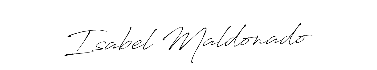 How to make Isabel Maldonado name signature. Use Antro_Vectra style for creating short signs online. This is the latest handwritten sign. Isabel Maldonado signature style 6 images and pictures png