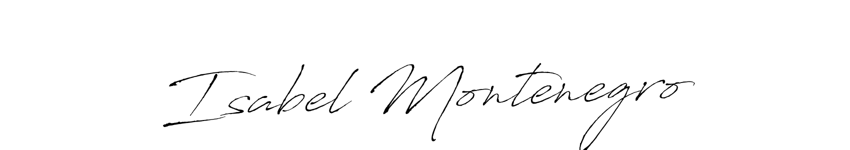 Isabel Montenegro stylish signature style. Best Handwritten Sign (Antro_Vectra) for my name. Handwritten Signature Collection Ideas for my name Isabel Montenegro. Isabel Montenegro signature style 6 images and pictures png