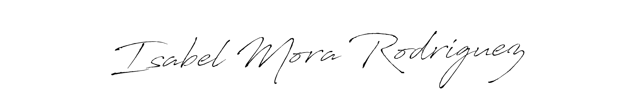 How to make Isabel Mora Rodriguez signature? Antro_Vectra is a professional autograph style. Create handwritten signature for Isabel Mora Rodriguez name. Isabel Mora Rodriguez signature style 6 images and pictures png