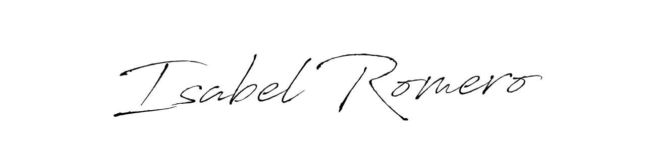 The best way (Antro_Vectra) to make a short signature is to pick only two or three words in your name. The name Isabel Romero include a total of six letters. For converting this name. Isabel Romero signature style 6 images and pictures png