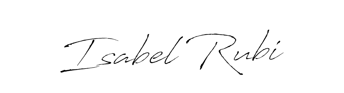 How to make Isabel Rubi signature? Antro_Vectra is a professional autograph style. Create handwritten signature for Isabel Rubi name. Isabel Rubi signature style 6 images and pictures png