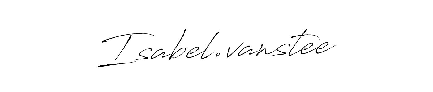 Create a beautiful signature design for name Isabel.vanstee. With this signature (Antro_Vectra) fonts, you can make a handwritten signature for free. Isabel.vanstee signature style 6 images and pictures png