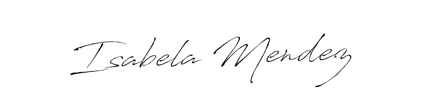 How to make Isabela Mendez signature? Antro_Vectra is a professional autograph style. Create handwritten signature for Isabela Mendez name. Isabela Mendez signature style 6 images and pictures png