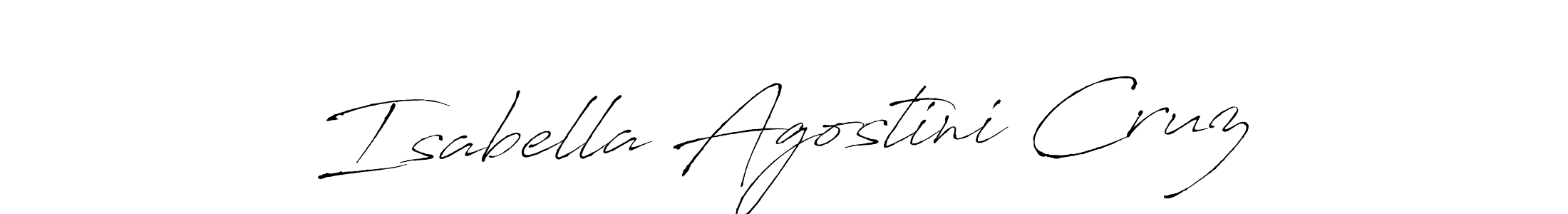 You can use this online signature creator to create a handwritten signature for the name Isabella Agostini Cruz. This is the best online autograph maker. Isabella Agostini Cruz signature style 6 images and pictures png